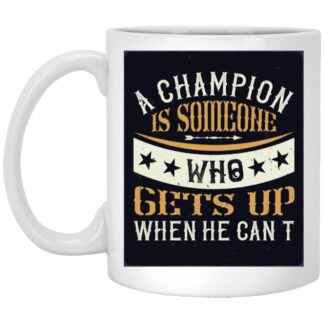 Boxing Quote Ceramic Mug – Champion Mindset