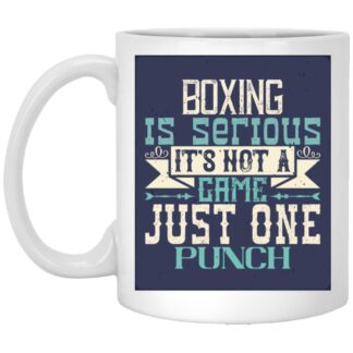 Boxing is serious. It's not a game. Just one punch Mug