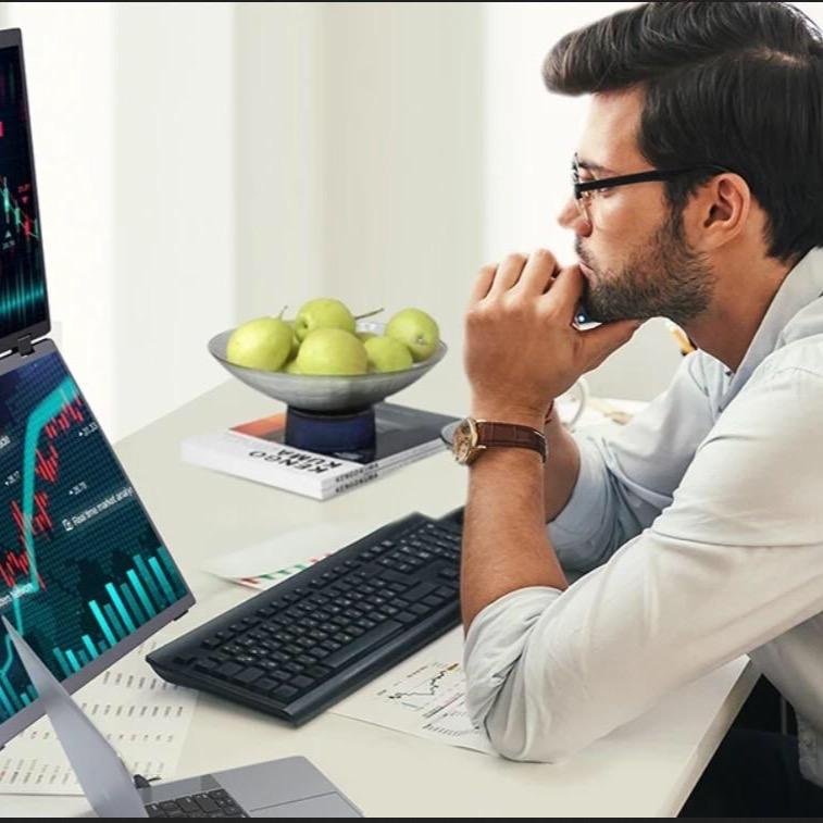 Portable Monitor Triple screen 15.6 Inch Dual Display 1 one Cable C Windows Mac OS HDMI IPS 100%SRGB Vesa Mount Gaming displays for PS5/4/3 Switch XBox Laptop Macbook - Image 7