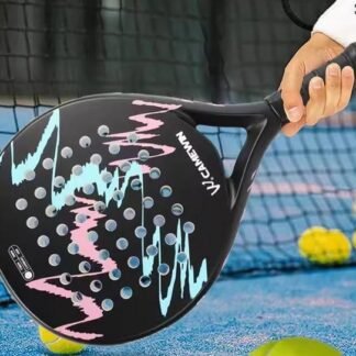 Raket Padel Racket Professional Teardrops Carbon Fiber Soft EVA High quality