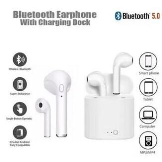 Earphone TWS HiFi Smart Touch Bluetooth 5.0 with Mic Noise Cancellation Built in Microphone Wireless In Ear Noise Isolating Remote Control