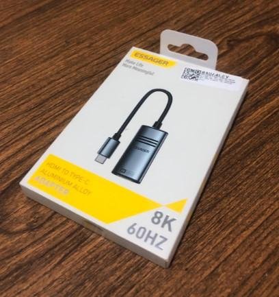 Adapter HDMI to Type-C 8K 60Hz Plug & Play Aluminum Monitor TV Proyektor - Image 4