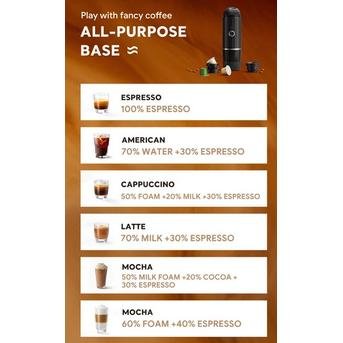 New Portable Espresso Coffee Maker 2 Cups Original Icafillas fit Nespresso Pods or Coffee Powder USB-T ype c Port Coffee Machine for Car Outdoor - Image 6