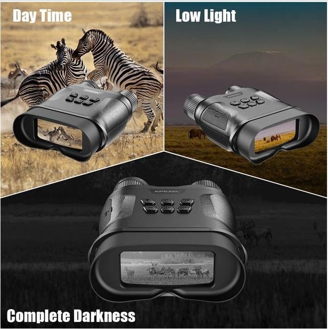 Teropong Binokuler Night Vision Video Recorder Optical 4x Binocular