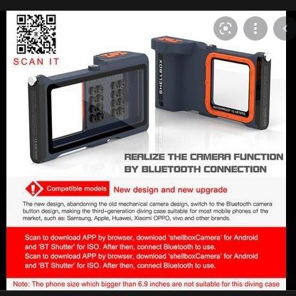 SHELLBOX WATERPROOF CASE DIVING 15M REAL IPHONE SAMSUNG UNIVERSAL - Image 2