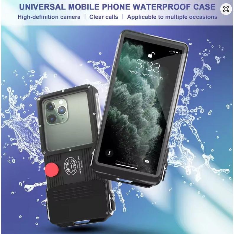 Seafrogs 15m WaterProof Diving Case Universal Waterproof Phone Case Cover For Under 7'' Iphone Samsung Xiaomi etc