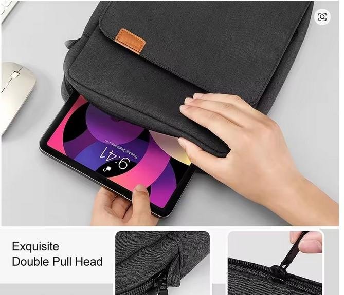 Tas Laptop Tas Selempang Shoulder Bag MacBook Air M1 Case 2023 New M2 13 inch Laptop Bag for iPad Air 5 Pro 12.9 11 10th Gen S9 8 7 Plus - Image 5