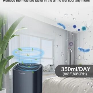 Dehumidifier 2in1 Moisture Absorber Purification 1L 14W H2102 Elegant