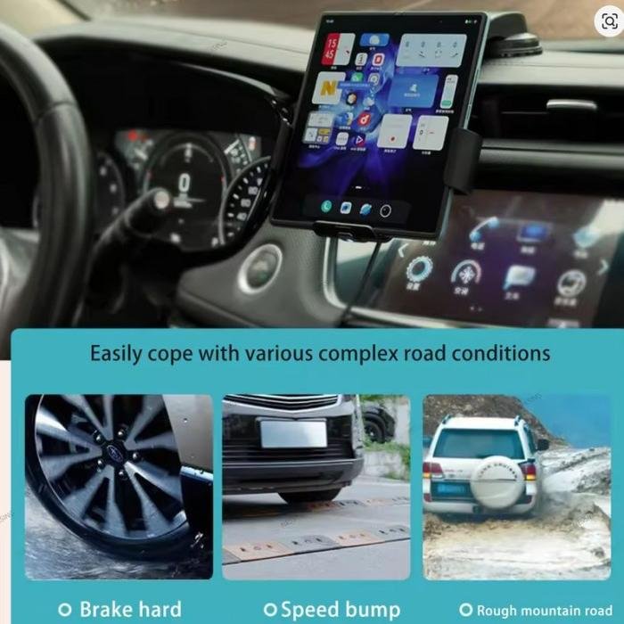 Automatic Clamping 15W Fast Wireless Car Charger Stand Mound Magnetic Qi Holder Tablet Ip4d Hp 4,5 inch - 7,2 Inch - Image 2