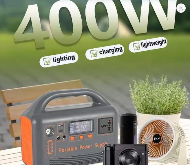 Portable Power Station 400W 200W 220V Solar Charging Power Supply 220V 110V LiFePo4 Battery for Outdoor