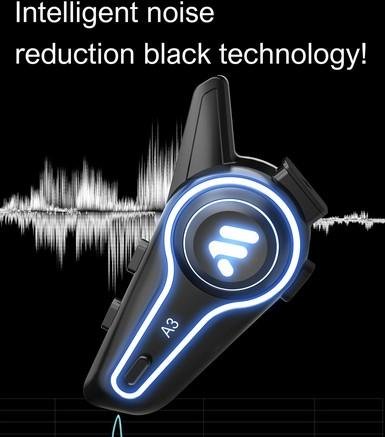 Headset Helm Bluetooth Wireless RGB HIFI IP67 Waterproof Bluetooth 5.4 30 Jam Batre Life Intercom A3 - Image 3