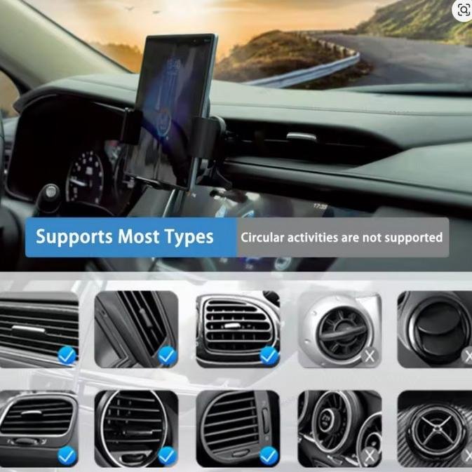 Automatic Clamping 15W Fast Wireless Car Charger Stand Mound Magnetic Qi Holder Tablet Ip4d Hp 4,5 inch - 7,2 Inch - Image 4