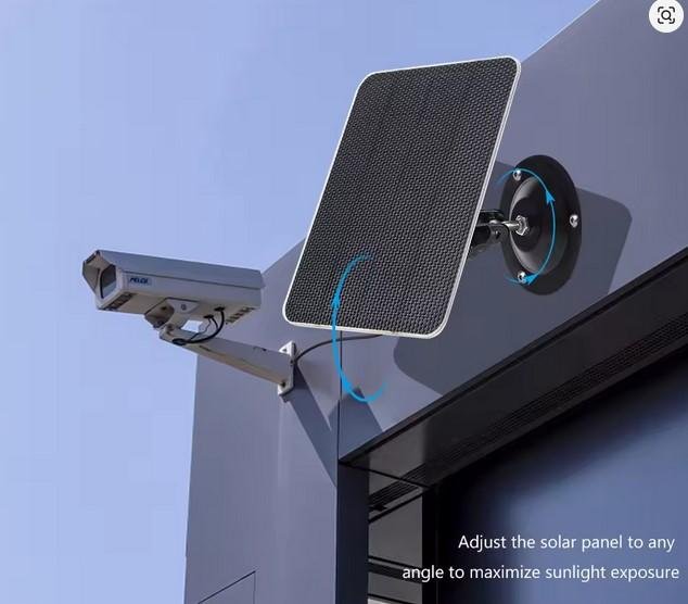 Solar Panel Charger Portable Power Monocrystalline For CCTV Doorbell 3W - Image 2