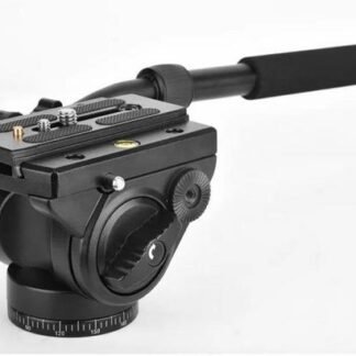 Kepala Tripod Damping Hydraulik 360 Derajat dengan Plat Quick Release untuk Kamera Digital SLR Fotografi