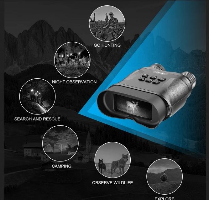 Teropong Binokuler Night Vision Video Recorder Optical 4x Binocular - Image 2