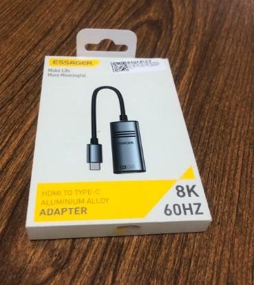 Adapter HDMI to Type-C 8K 60Hz Plug & Play Aluminum Monitor TV Proyektor - Image 2