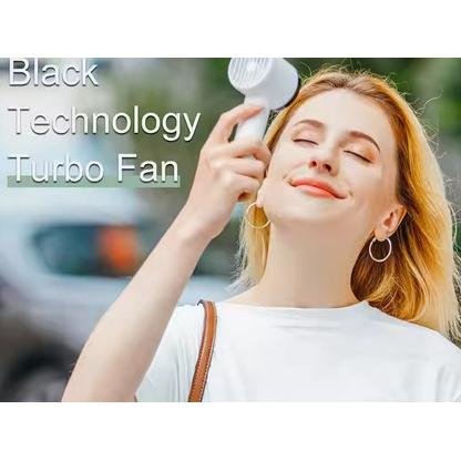 Kipas Angin Mini Fan Portable Hand Cold Compress Instantly Rechargeable Built In Battery Miniair Cooler - Image 4