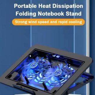 Cooling PAD Air-cooled Cool Wind Gaming Laptop Cooler Ukuran Besar 12-17" untuk Tablet Notebook 2 Kipas 1200 RPM Pendingin Udara Optimal