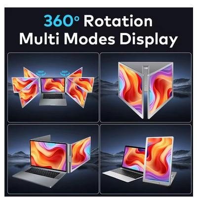 Portable Monitor Triple Screen Dual monitor 1 Cable Port C Windows Mac OS M1 Pro M2 Pro M3 Pro M1 Max M2 Max M3 Max NOT FOR Mac M1 M2 M3 - Image 2
