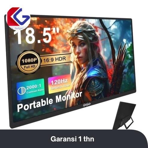 Portable Monitor Gaming 18.5 Inch WUXGA 125Hz Double Speaker 3D Immersive USB C HDMI Laptop PS5 XBOX Mini PC PC Handphone Macbook Ipad Garansi 1 Tahun - Image 8
