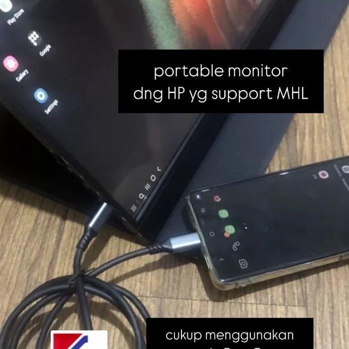 Portable Monitor 165Hz 144Hz QHD 2.5k IPS 100%SRGB Free AMDSync Vesa Mount Laptop Ipad Macbook HP Support MHL Tipe C Garansi Monitor - Image 2