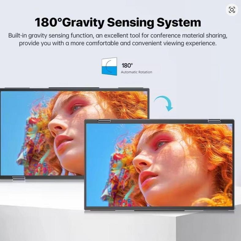 Portable Monitor Triple screen 15.6 Inch Dual Display 1 one Cable C Windows Mac OS HDMI IPS 100%SRGB Vesa Mount Gaming displays for PS5/4/3 Switch XBox Laptop Macbook - Image 2