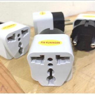 Kepala adaptor Over Steker Sambungan Pin Kuningan Original
