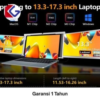 Portable Monitor Triple Screen Dual Display Extender 14-17 Inch WUXGA FHD Support up for 4K Macbook WIndows Linux Triple Screens PS 4/5 XBOX