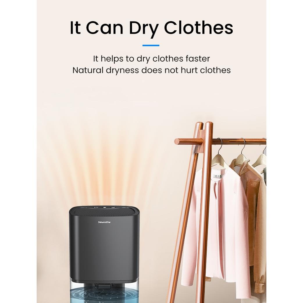 Dehumidifier 2in1 Moisture Absorber Purification 1L 14W H2102 Elegant - Image 3