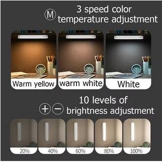 LED Night Light Desk Lamp USB Rechargeable Magnetic Eyes Protection - Image 3