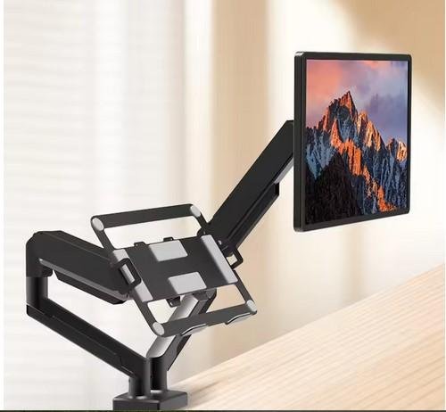 Bracket Monitor Table Mount Dual Arm VESA 100x100 Load Maks 20Kg