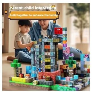 Mainan Anak Balok Magnetik Blok Susun Edukatif Tanpa Baut Asah Kreativitas Imajinasi Anak 100 pieces