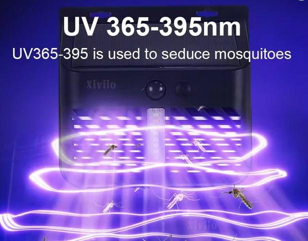 Lampu Teras Outdoor LED 2 in 1 UV Mosquito Killer Solar Panel 800 Mah Waterproof - Image 3