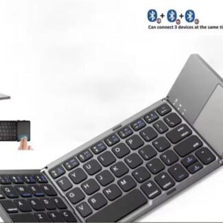 Mini Folding Wireless Bluetooth Keyboard dengan Touchpad untuk Windows Android dan iOS Kompatibel dan Mudah Dibawa