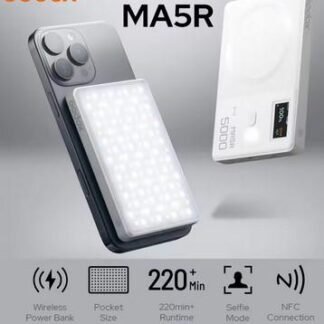 Magnetic Power Bank Magsafe Filling Light Portable Power Bank Wireless 4900MaH Black