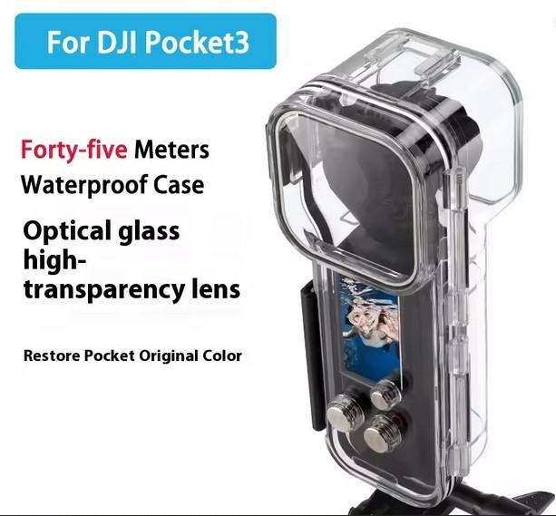 Diving Case Waterproof Diving Housing Case DJI Osmo Pocket 3 45M Underwater Diving Protective Shell