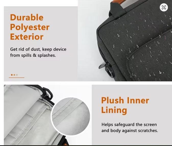 Tas Laptop Tas Selempang Shoulder Bag MacBook Air M1 Case 2023 New M2 13 inch Laptop Bag for iPad Air 5 Pro 12.9 11 10th Gen S9 8 7 Plus - Image 4