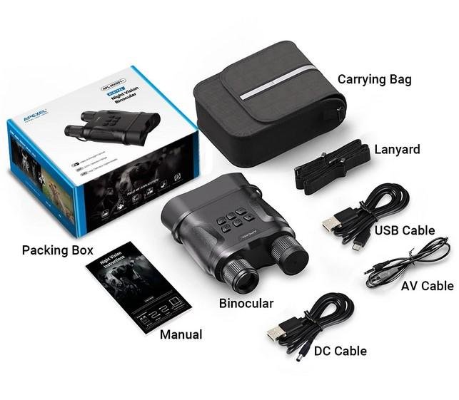 Teropong Binokuler Night Vision Video Recorder Optical 4x Binocular - Image 4
