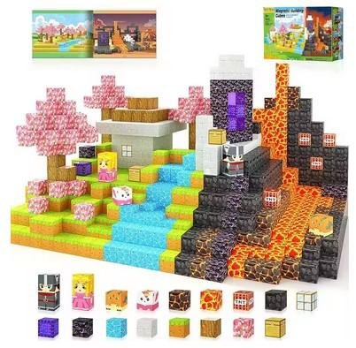 Mainan Anak Balok Magnetik Blok Susun Edukatif Tanpa Baut Asah Kreativitas Imajinasi Anak 100 pieces - Image 5