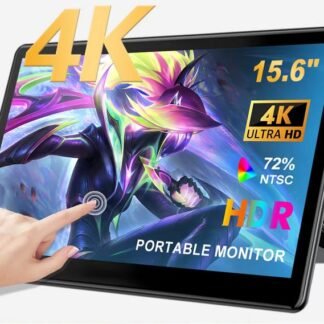 Portable Monitor real 4K 3840X2160 Touchscreen 100% SRGB 16 jutaan color Gaming Screen Slim IPS Tipe C HDMI Laptop HP Xbox PS5/4 Mini PC PC