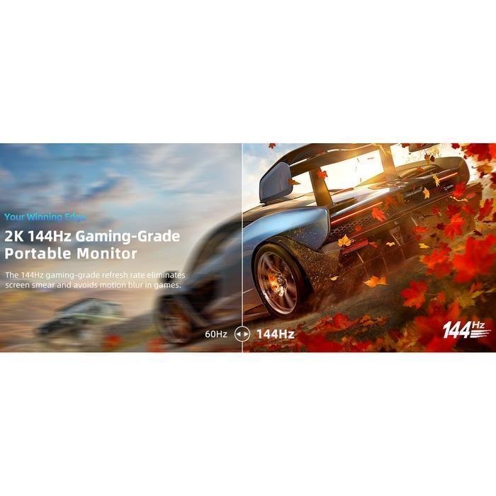 Portable Monitor 165Hz 144Hz QHD 2.5k IPS 100%SRGB Free AMDSync Vesa Mount Laptop Ipad Macbook HP Support MHL Tipe C Garansi Monitor - Image 4