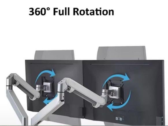 Bracket Monitor Table Mount Dual Arm VESA 100x100 Load Maks 20Kg - Image 5