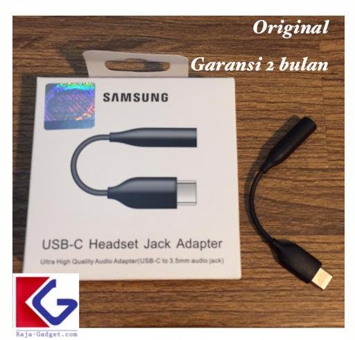 USB C TO 3.5 MM AUDIO HEADSET JACK ADAPTER SAMSUNG ORI GARANSI