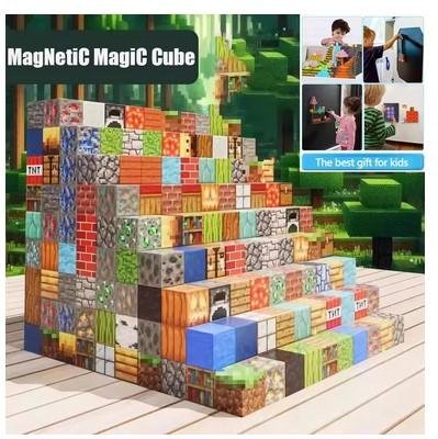 Mainan Anak Balok Magnetik Blok Susun Edukatif Tanpa Baut Asah Kreativitas Imajinasi Anak 100 pieces - Image 4