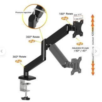 Lazy Bracket Monitor Table Mount Clamp VESA 100 x 100 13-32 Inch