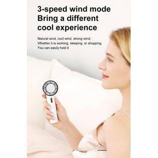 Kipas Angin Mini Fan Portable Hand Cold Compress Instantly Rechargeable Built In Battery Miniair Cooler - Image 2