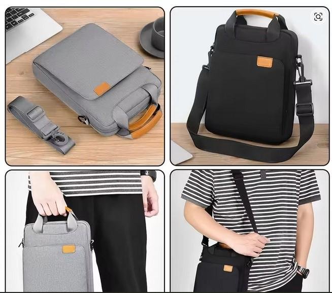 Tas Laptop Tas Selempang Shoulder Bag MacBook Air M1 Case 2023 New M2 13 inch Laptop Bag for iPad Air 5 Pro 12.9 11 10th Gen S9 8 7 Plus - Image 2