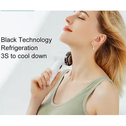 Kipas Angin Mini Fan Portable Hand Cold Compress Instantly Rechargeable Built In Battery Miniair Cooler - Image 5