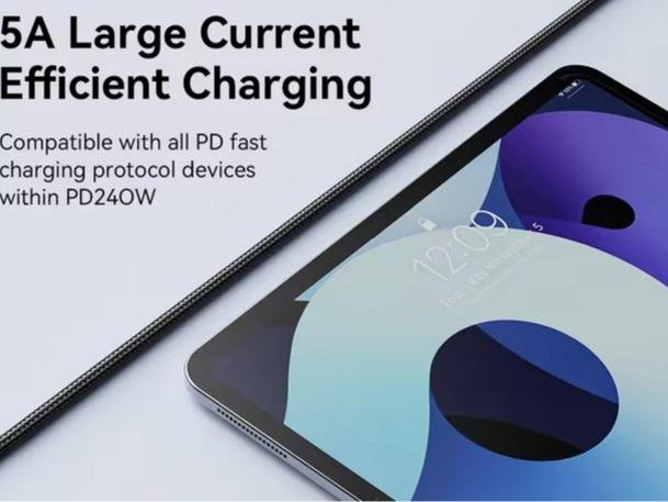 USB Kabel Data C to C PD 240W Super Fast Charging Cables Type C To USB Type C Wire Cable 5A For Xiaomi Samsung Huawei Macbook iPad Data Cord 1.8 M - Image 4
