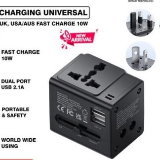 Steker Colokan Adaptor Converter Universal Travel EU Mcdodo Fireproof